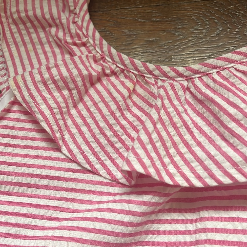 🌸🌼Florence Eiseman Pink Seersucker Dress Girls Size 8, Easter, Spring, Brunch - Picture 2 of 4